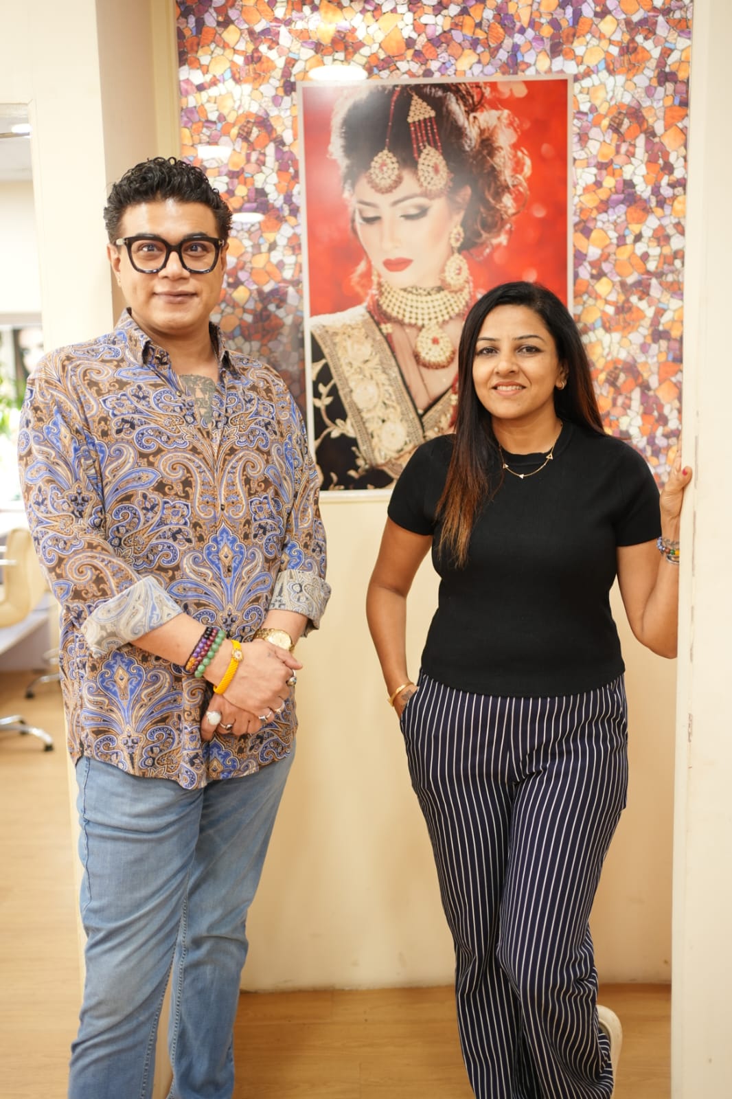 Anju Vinit Solanki with Cherag Sir